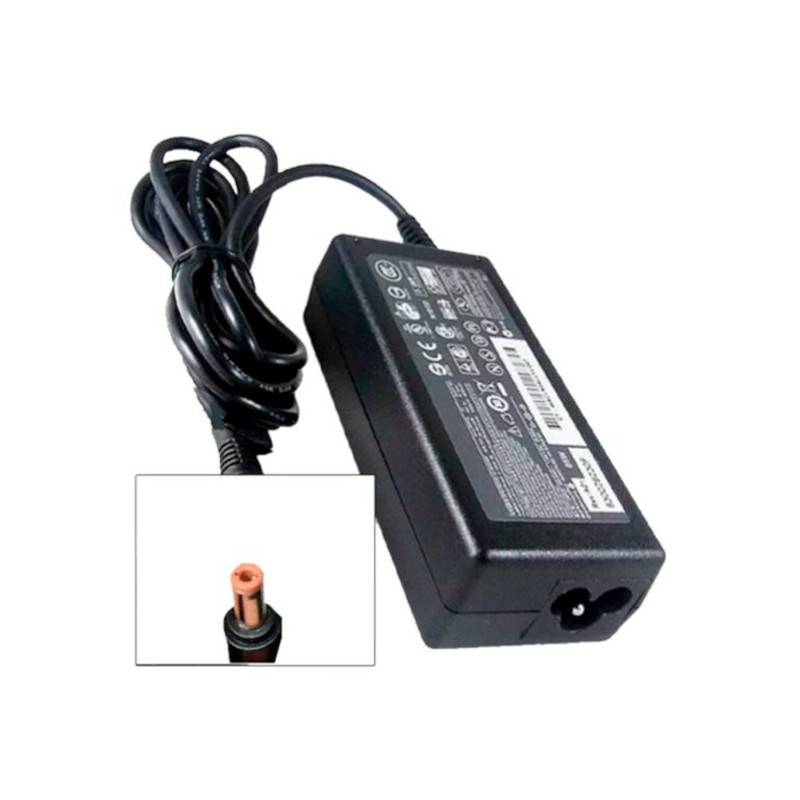 Cargador de laptop Lenovo 20 V y 3.25 A con punta marrón