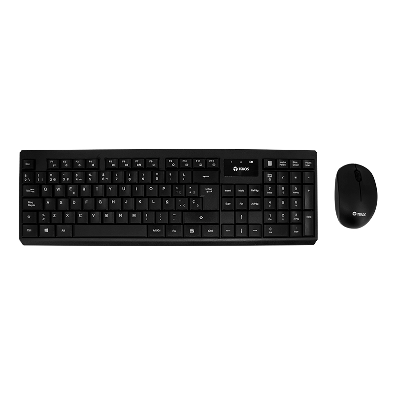 Combo inalámbrico de teclado y mouse TEROS TE-4071S